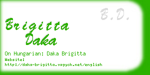 brigitta daka business card